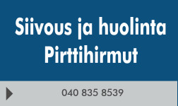 Siivous ja huolinta Pirttihirmut logo